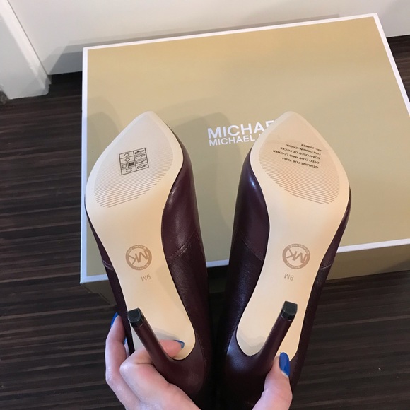 Michael Kors Dawson Leather Calf Hair Booties/boot - Picture 5 of 8